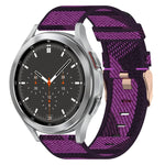 20mm 尼龍編織錶帶，適用於 Samsung Galaxy Watch5 40mm，Samsung Galaxy Watch5 44mm，Samsung Galaxy Watch5 Pro 45mm，Samsung Galaxy Watch4 40mm，Samsung Galaxy Watch4 44mm，Samsung Galaxy Watch4 Classic 46mm