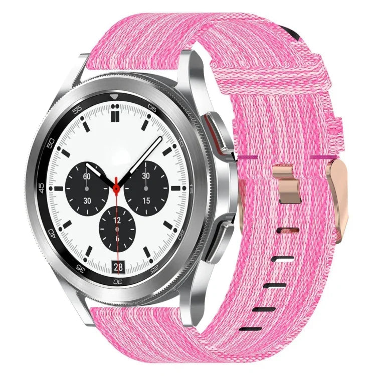 20mm 尼龍編織錶帶，適用於 Samsung Galaxy Watch4 Classic 42mm，適用於 Samsung Galaxy Watch Active 2