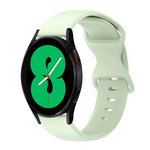 20mm 蝴蝶扣純色矽膠錶帶，適用於Samsung Galaxy Watch 4 44mm，適用於Samsung Galaxy Watch 4 Classic 46mm，適用於Samsung Galaxy Watch 4 Classic 42mm，適用於Samsung Galaxy Watch Active 2
