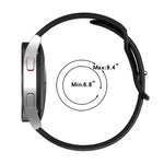 20mm 蝴蝶扣純色矽膠錶帶，適用於Samsung Galaxy Watch 4 44mm，適用於Samsung Galaxy Watch 4 Classic 46mm，適用於Samsung Galaxy Watch 4 Classic 42mm，適用於Samsung Galaxy Watch Active 2