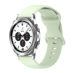 20mm 蝴蝶扣純色矽膠錶帶，適用於Samsung Galaxy Watch 4 44mm，適用於Samsung Galaxy Watch 4 Classic 46mm，適用於Samsung Galaxy Watch 4 Classic 42mm，適用於Samsung Galaxy Watch Active 2