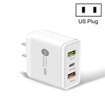 45W PD3.0 + 2 x QC3.0 USB 多埠快速充電器，美規插頭，美規插頭