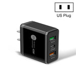 45W PD3.0 + 2 x QC3.0 USB 多埠快速充電器，美規插頭，美規插頭
