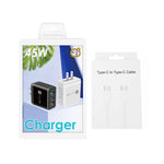45W PD3.0 + 2 x QC3.0 USB 多埠充電器，附 Type-C 對 Type-C 線，美國插頭，美國插頭 + Type-C 對 Type-C 線