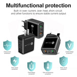 45W PD25W + 2 x QC3.0 USB 多埠充電器，附 USB 轉 8 Pin 線，歐規插頭，歐規插頭 + USB 轉 8 Pin 線