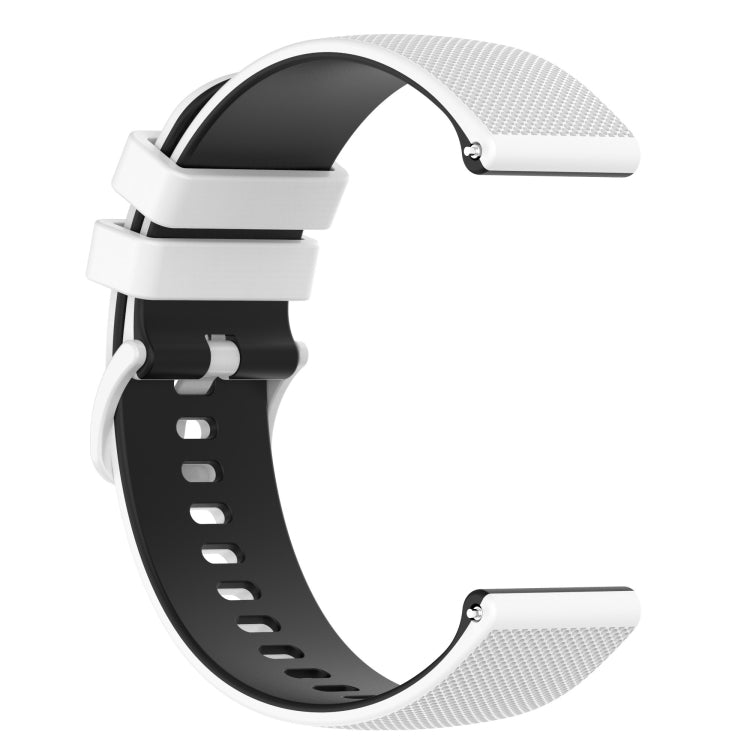 20mm Checkered Two-Color Silicone Watch Band, For Amazfit GTS, For Amazfit BIP