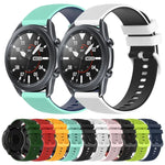 22mm 格子雙色矽膠錶帶，適用於 Samsung Galaxy Watch3 45mm，適用於 Samsung Galaxy Watch 46mm，適用於 Samsung Gear S3 Classic，適用於 Samsung Gear S3 Frontier