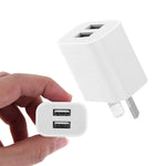 迷你雙埠USB充電器，附USB轉Micro USB數據線，澳規插頭，澳規插頭 + Micro USB線