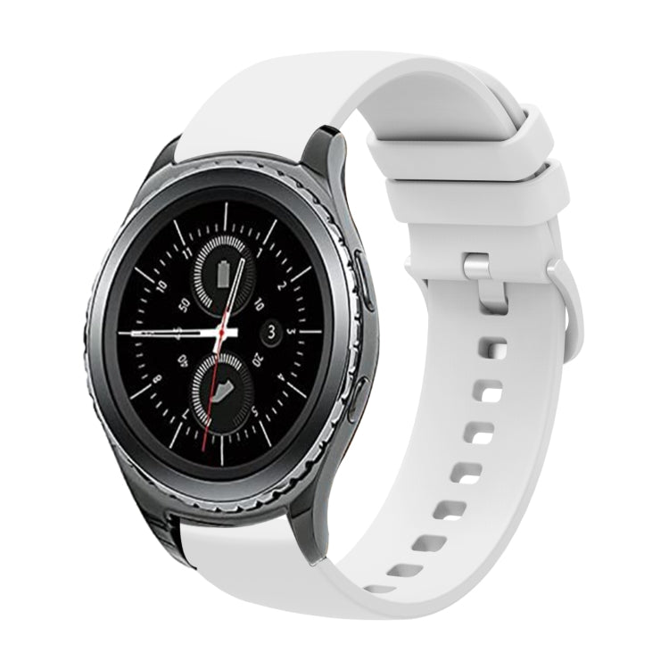 20mm 純色柔軟矽膠錶帶，適用於 Samsung Gear S2 Classic，適用於 Samsung Galaxy Watch Active 2 40mm