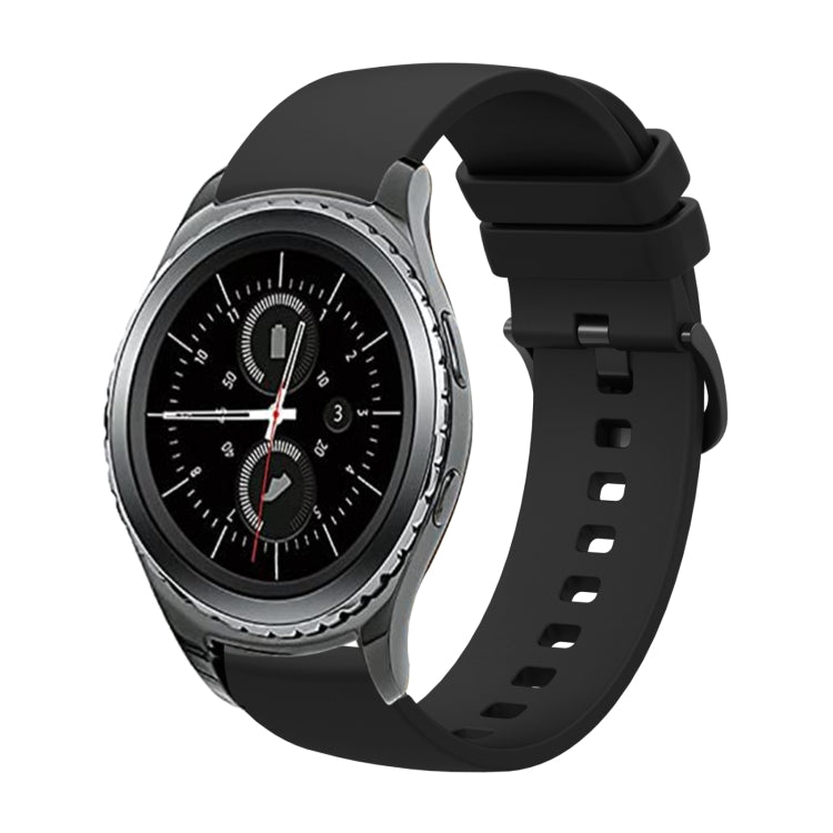 20mm 純色柔軟矽膠錶帶，適用於 Samsung Gear S2 Classic，適用於 Samsung Galaxy Watch Active 2 40mm
