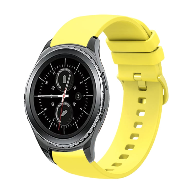 20mm 純色柔軟矽膠錶帶，適用於 Samsung Gear S2 Classic，適用於 Samsung Galaxy Watch Active 2 40mm