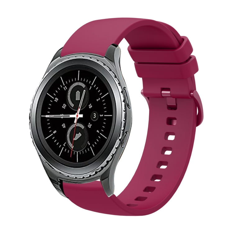 20mm 純色柔軟矽膠錶帶，適用於 Samsung Gear S2 Classic，適用於 Samsung Galaxy Watch Active 2 40mm