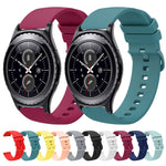 20mm 純色柔軟矽膠錶帶，適用於 Samsung Gear S2 Classic，適用於 Samsung Galaxy Watch Active 2 40mm