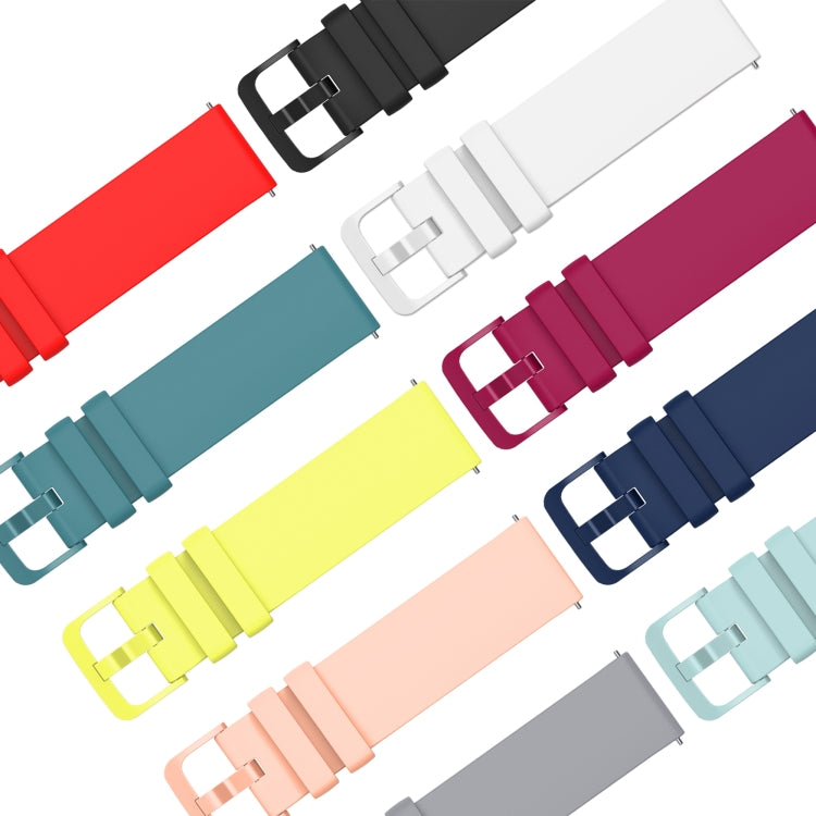 20mm 純色柔軟矽膠錶帶，適用於 Samsung Gear S2 Classic，適用於 Samsung Galaxy Watch Active 2 40mm