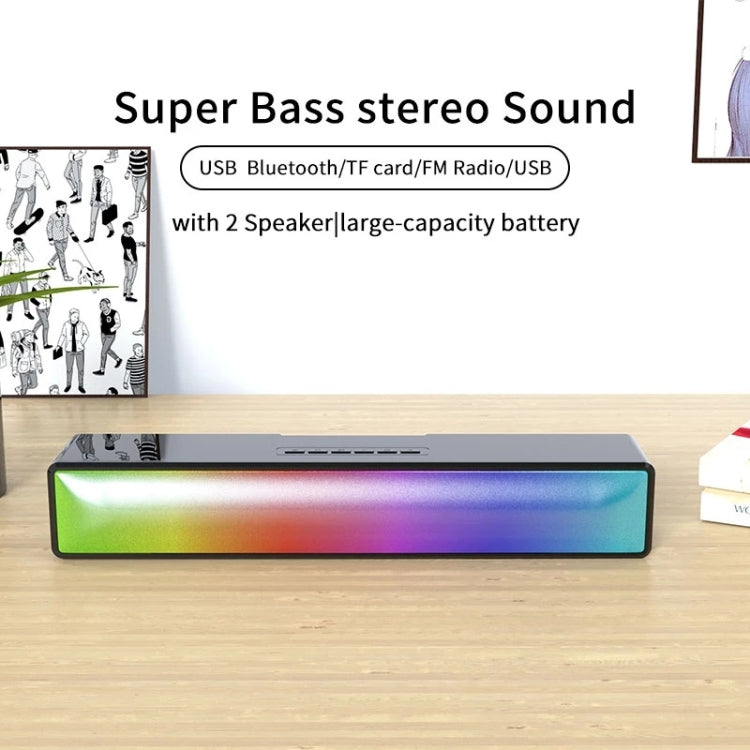 AEC BT601 RGB 燈光 HiFi 音響條藍牙音箱家庭劇院，BT601