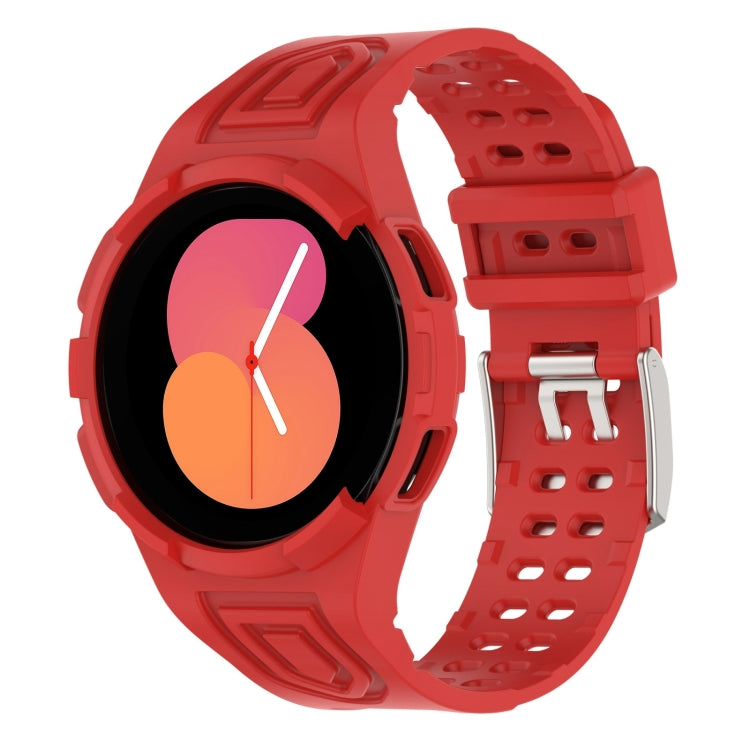 Armor 一體成型 TPU 雙針扣智能手錶錶帶，適用於 Samsung Galaxy Watch5 40mm，Samsung Galaxy Watch5 44mm，Samsung Galaxy Watch4 44mm