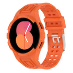 Armor 一體成型 TPU 雙針扣智能手錶錶帶，適用於 Samsung Galaxy Watch5 40mm，Samsung Galaxy Watch5 44mm，Samsung Galaxy Watch4 44mm