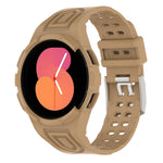 Armor 一體成型 TPU 雙針扣智能手錶錶帶，適用於 Samsung Galaxy Watch5 40mm，Samsung Galaxy Watch5 44mm，Samsung Galaxy Watch4 44mm