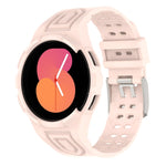 Armor 一體成型 TPU 雙針扣智能手錶錶帶，適用於 Samsung Galaxy Watch5 40mm，Samsung Galaxy Watch5 44mm，Samsung Galaxy Watch4 44mm
