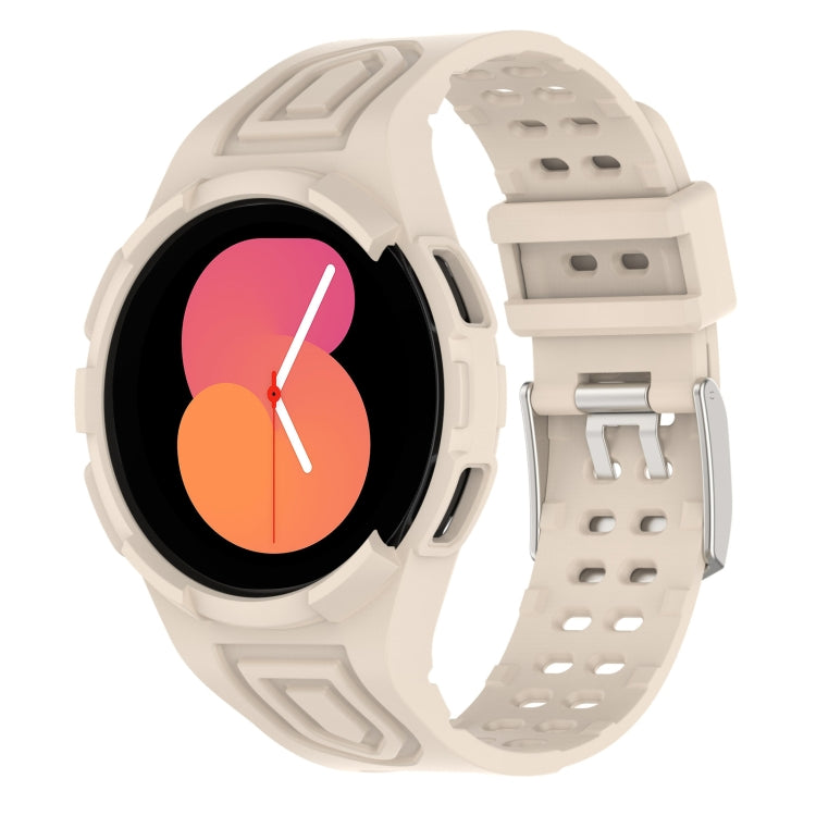 Armor 一體成型 TPU 雙針扣智能手錶錶帶，適用於 Samsung Galaxy Watch5 40mm，Samsung Galaxy Watch5 44mm，Samsung Galaxy Watch4 44mm