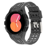 Armor 一體成型 TPU 雙針扣智能手錶錶帶，適用於 Samsung Galaxy Watch5 40mm，Samsung Galaxy Watch5 44mm，Samsung Galaxy Watch4 44mm