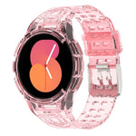 Armor 一體成型 TPU 雙針扣智能手錶錶帶，適用於 Samsung Galaxy Watch5 40mm，Samsung Galaxy Watch5 44mm，Samsung Galaxy Watch4 44mm