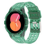 Armor 一體成型 TPU 雙針扣智能手錶錶帶，適用於 Samsung Galaxy Watch5 40mm，Samsung Galaxy Watch5 44mm，Samsung Galaxy Watch4 44mm