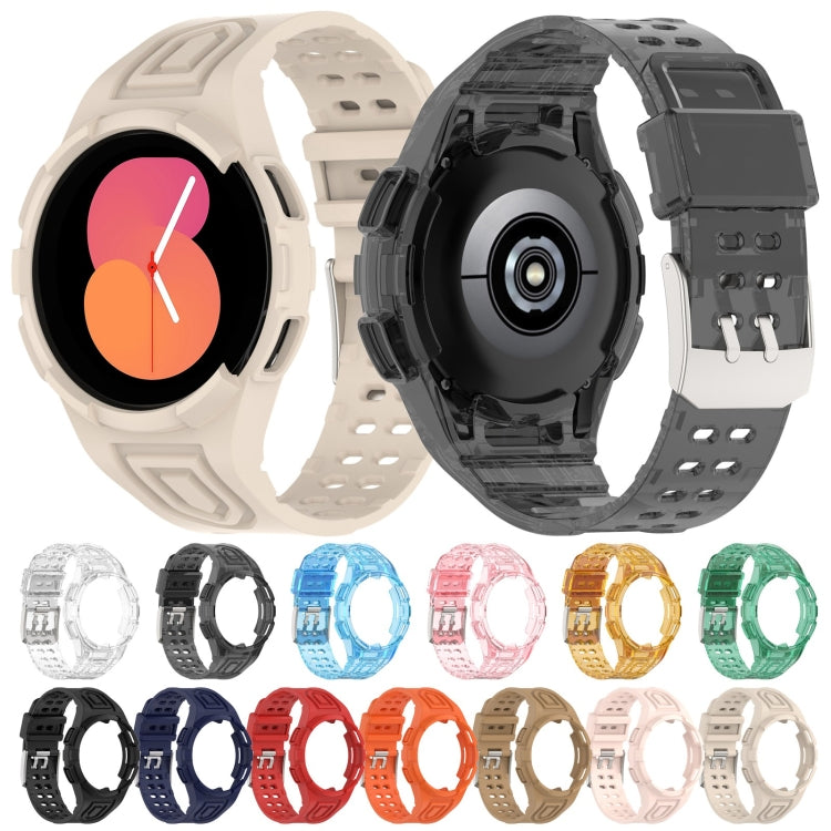 Armor 一體成型 TPU 雙針扣智能手錶錶帶，適用於 Samsung Galaxy Watch5 40mm，Samsung Galaxy Watch5 44mm，Samsung Galaxy Watch4 44mm