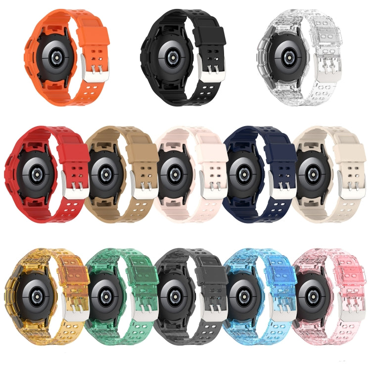 Armor 一體成型 TPU 雙針扣智能手錶錶帶，適用於 Samsung Galaxy Watch5 40mm，Samsung Galaxy Watch5 44mm，Samsung Galaxy Watch4 44mm