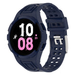 Armor 一體成型 TPU 雙針扣智能手錶錶帶，適用於 Samsung Galaxy Watch5 40mm，Samsung Galaxy Watch5 44mm，Samsung Galaxy Watch4 44mm