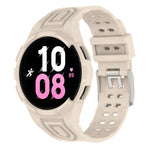 Armor 一體成型 TPU 雙針扣智能手錶錶帶，適用於 Samsung Galaxy Watch5 40mm，Samsung Galaxy Watch5 44mm，Samsung Galaxy Watch4 44mm