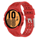 Armor 一體成型 TPU 雙針扣智能手錶錶帶，適用於 Samsung Galaxy Watch5 40mm，Samsung Galaxy Watch5 44mm，Samsung Galaxy Watch4 44mm