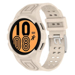 Armor 一體成型 TPU 雙針扣智能手錶錶帶，適用於 Samsung Galaxy Watch5 40mm，Samsung Galaxy Watch5 44mm，Samsung Galaxy Watch4 44mm