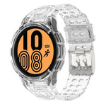 Armor 一體成型 TPU 雙針扣智能手錶錶帶，適用於 Samsung Galaxy Watch5 40mm，Samsung Galaxy Watch5 44mm，Samsung Galaxy Watch4 44mm