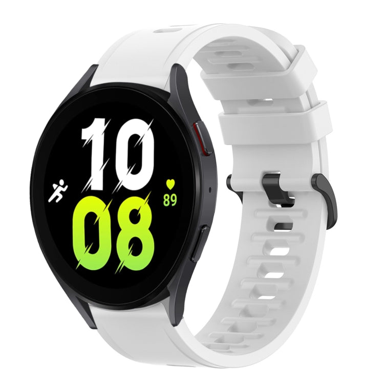 20mm 純色柔軟矽膠錶帶，適用於 Samsung Galaxy Watch 5 44mm，適用於 Samsung Galaxy Watch 5 40mm，適用於 Samsung Galaxy Watch 5 Pro 45mm，適用於 Samsung Galaxy Watch 4 44mm