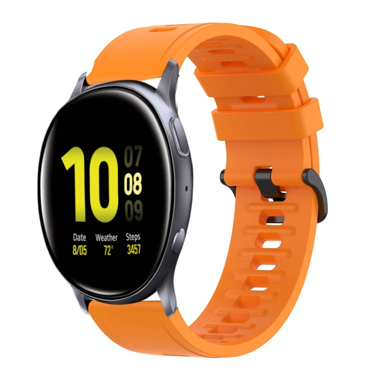 20mm Solid Color Soft Silicone Watch Band, For Samsung Galaxy Watch Active 2 44mm, For Samsung Galaxy Watch 42mm