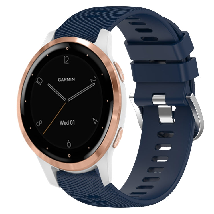 18mm Solid Color Silicone Watch Band, For Garminmove3S, For GarminActive S