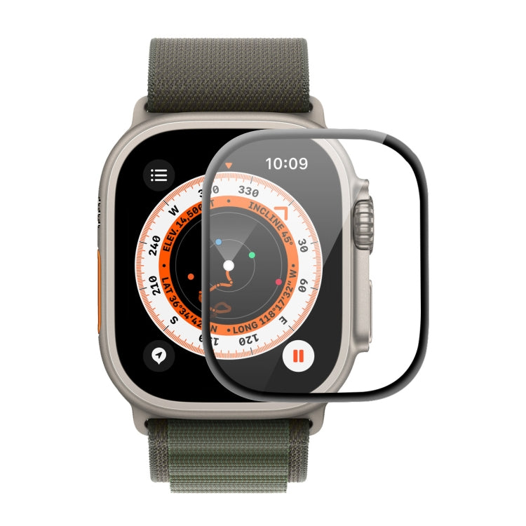 ENKAY Apple Watch Ultra / Ultra 2 / Ultra 3 49mm 專用 3D 軟性 PC 邊緣 PMMA 螢幕保護膜，1 片裝、2 片裝、5 片裝、10 片裝