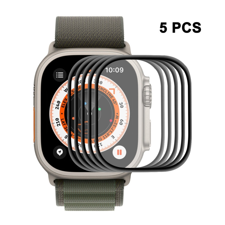 ENKAY Apple Watch Ultra / Ultra 2 / Ultra 3 49mm 專用 3D 軟性 PC 邊緣 PMMA 螢幕保護膜，1 片裝、2 片裝、5 片裝、10 片裝