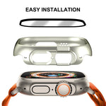 適用於 Apple Watch Ultra 3 / 2 / 1 49mm ENKAY 2 合 1 PC 保護殼 + 全覆蓋 9H 鋼化玻璃膜