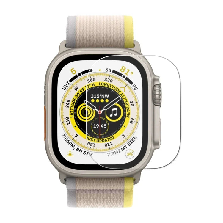 適用於 Apple Watch Ultra 1 / 2 / 3 49mm ENKAY 0.2mm 9H 鋼化玻璃錶膜，1 件裝，2 件裝，5 件裝，10 件裝