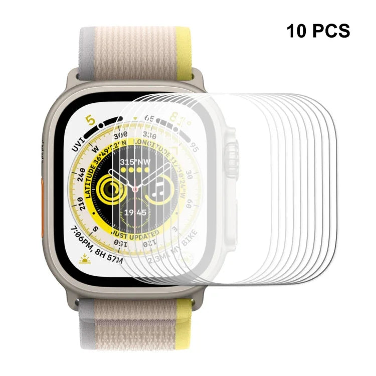 適用於 Apple Watch Ultra 1 / 2 / 3 49mm ENKAY 0.2mm 9H 鋼化玻璃錶膜，1 件裝，2 件裝，5 件裝，10 件裝
