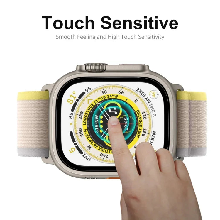 適用於 Apple Watch Ultra 1 / 2 / 3 49mm ENKAY 9H 全覆蓋鋼化玻璃錶膜，1 件裝，2 件裝，5 件裝，10 件裝