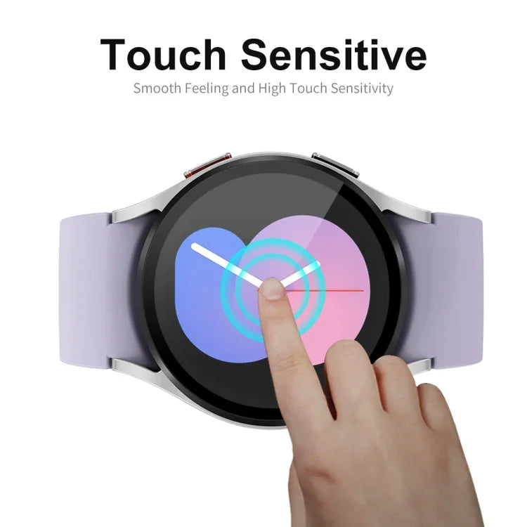適用於 Samsung Galaxy Watch5 40mm ENKAY 9H 全覆蓋鋼化玻璃手錶保護膜，1 片裝，2 片裝，5 片裝，10 片裝