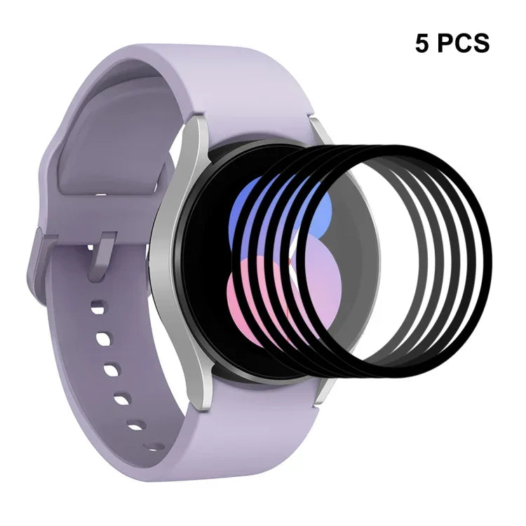 適用於 Samsung Galaxy Watch5 40mm ENKAY 9H 全覆蓋鋼化玻璃手錶保護膜，1 片裝，2 片裝，5 片裝，10 片裝