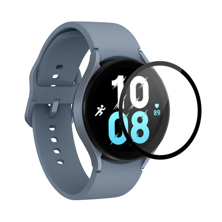 適用於 Samsung Galaxy Watch5 44mm ENKAY 9H 全覆蓋鋼化玻璃手錶保護膜，1 片裝，2 片裝，5 片裝，10 片裝
