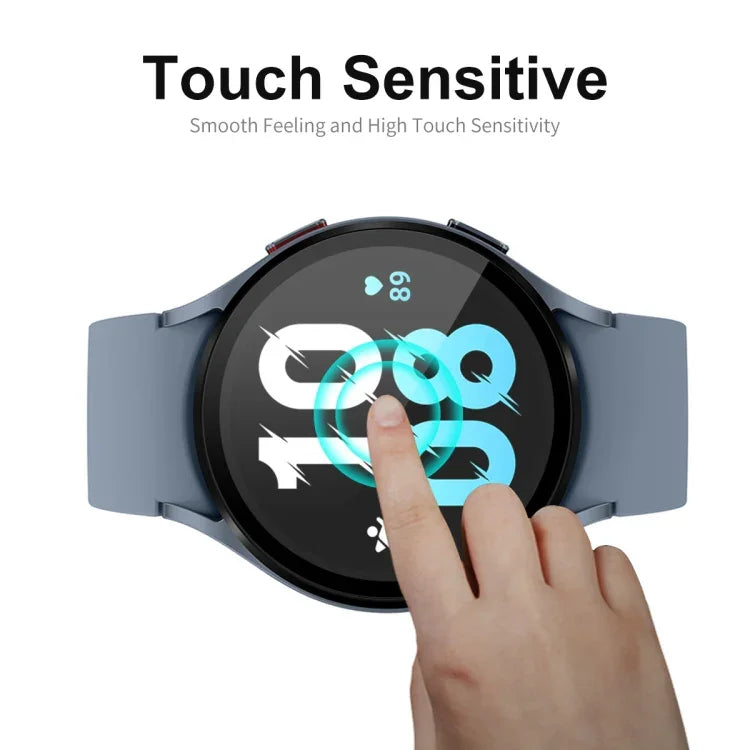 適用於 Samsung Galaxy Watch5 44mm ENKAY 9H 全覆蓋鋼化玻璃手錶保護膜，1 片裝，2 片裝，5 片裝，10 片裝