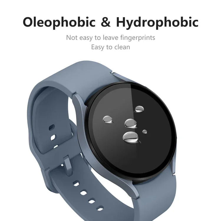 適用於 Samsung Galaxy Watch5 44mm ENKAY 9H 全覆蓋鋼化玻璃手錶保護膜，1 片裝，2 片裝，5 片裝，10 片裝