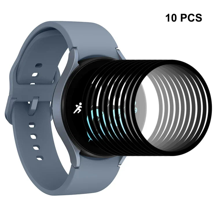 適用於 Samsung Galaxy Watch5 44mm ENKAY 9H 全覆蓋鋼化玻璃手錶保護膜，1 片裝，2 片裝，5 片裝，10 片裝