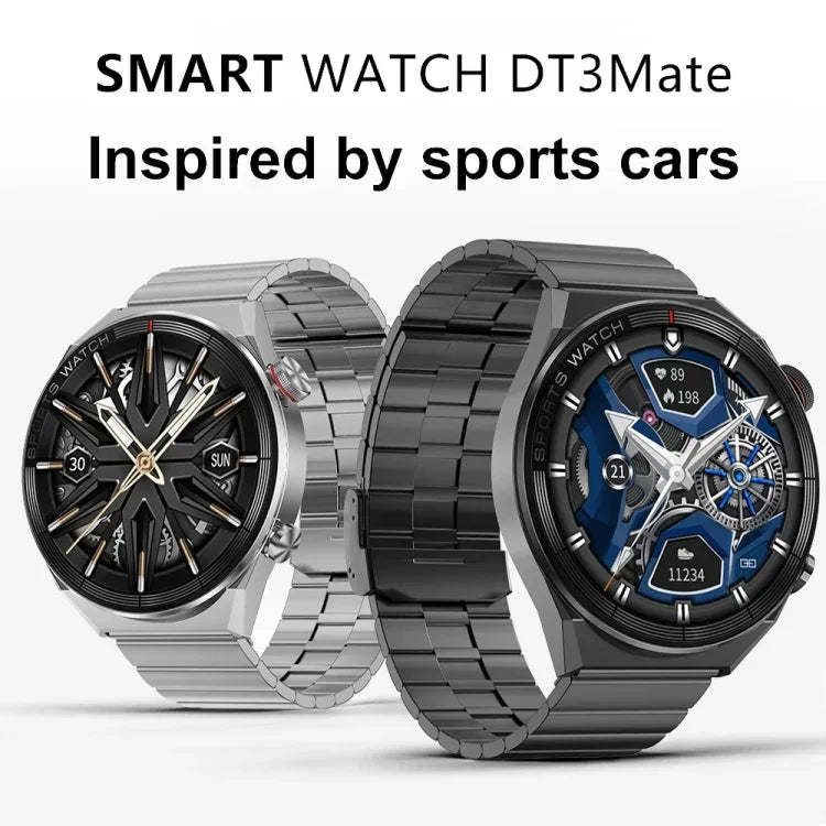 DT3 Mate 1.5 吋彩色螢幕智慧手錶，支援心率監測/血壓監測